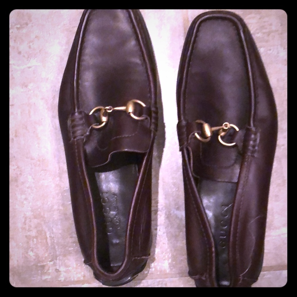 Gucci slip on loafers